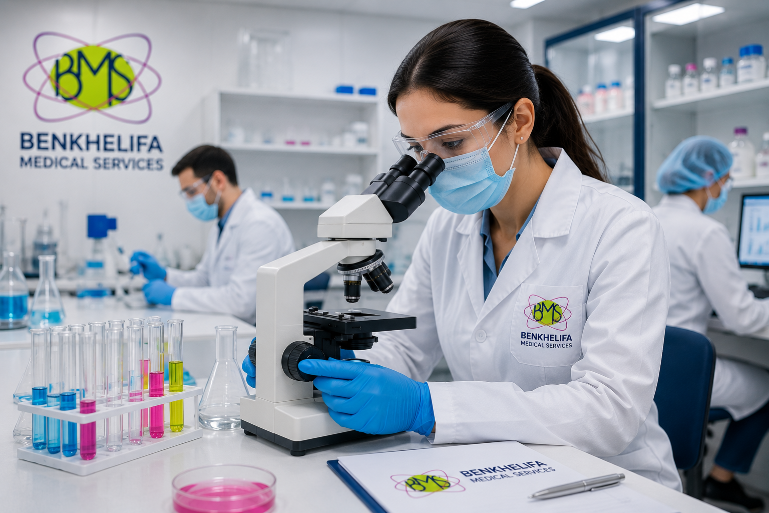 Équipe de recherche BMS en laboratoire